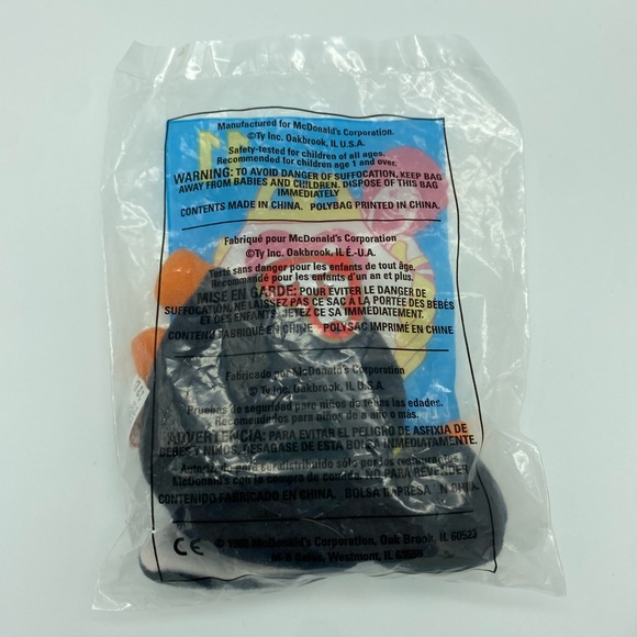 New/Sealed Vintage Ty Teenie Beanie Baby Waddle #11 McDonald’s Retired w/ Errors - Picture 2 of 8